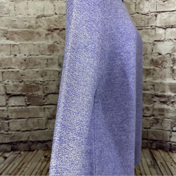 Talbots Purple Pullover Cotton 3/4 Sleeve Knit Sweater - Picture 5 of 9